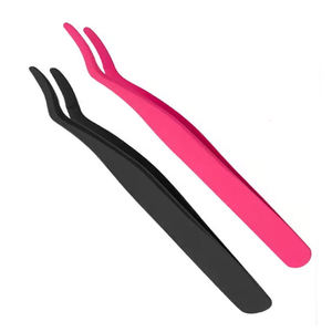 Outil applicateur de cils en acier inoxydable, pince à recourber les faux cils pour salon de maquillage - Product Image 2