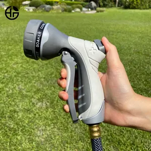 Pistola a spruzzo d'acqua per spruzzatore da giardino con ugello per tubo flessibile a leva anteriore a 7 modelli