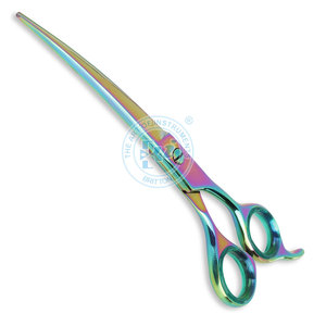 Tijeras y tijeras profesionales para aseo de mascotas, acero inoxidable de buena calidad, disponible en Color personalizado - Product Image 1
