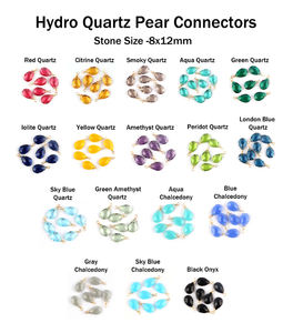 อุปกรณ์เครื่องประดับที่ไม่เหมือนใครตัวเชื่อมต่อควอทซ์ตัวตรวจสอบตัดซิทรินทองเหลืองชุบทองสายสำหรับตัดเครื่องประดับทำด้วยตัวเอง - Product Image 2