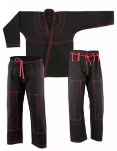 ชุดกีฬาสำหรับผู้ใหญ่ผ้าลายคลื่นไข่มุก450gsm ออกแบบได้ตามต้องการปักลาย Jiu Jitsu GI แบบบราซิลออกแบบได้ตามต้องการ - Product Image 1