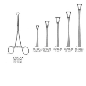 Pinzas de agarre de tejido manual de acero inoxidable Babcock para cirugía general - Product Image 2