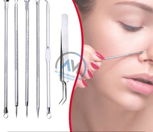 <span class=keywords><strong>6Pcs</strong></span> Mụn Đầu Đen <span class=keywords><strong>Remover</strong></span> Kim Thiết Lập Chuyên Nghiệp Mụn Trứng Cá Công Cụ Khai Thác Cho Làm Sạch Da Mặt - Product Image 5