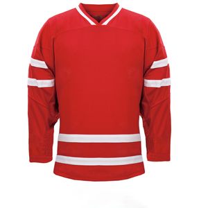 เสื้อฮอกกี้น้ำแข็งแบบสั่งทำ ดีไซน์ใหม่ปี 2026 ขายส่ง แบบซับลิเมชั่น โพลีเอสเตอร์ 100% ชุดยูนิฟอร์มแขนสั้นสำหรับฤดูร้อนสำหรับผู้ชาย - Product Image 3