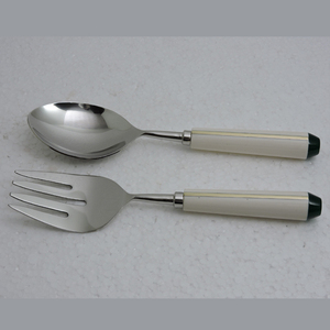 Nuevo diseño de incrustaciones de resina y ágata en el mango con acero inoxidable con plateado con accesorios de cocina de precio barato - Product Image 2