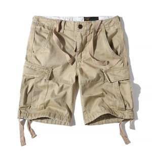 Shorts pour hommes multi-poches coupe classique shorts cargo en coton personnalisés shorts respirants pour hommes vente en gros - Product Image 6