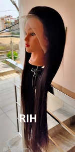 Peluca de cabello humano virgen liso, pelo brasileño sin procesar, 100% sin procesar, con encaje Frontal, precio al por mayor - Product Image 4