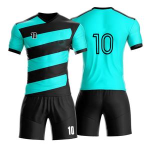 Conjunto de camiseta de fútbol juvenil personalizable último diseño con impresión totalmente por sublimación nuevo traje de uniforme de fútbol - Product Image 6