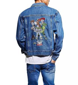 Veste en jean d'hiver unisexe élégante brodée de logo personnalisé, polyvalente et durable avec décoration de boutons, vêtements d'hiver - Product Image 5