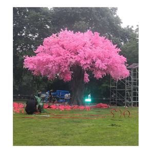 Grand Parapluie de Mariage <span class=keywords><strong>Rose</strong></span> en Forme de Fleur de Cerisier Artificiel 650cm de Hauteur Silken en Fibre de Verre Fleur de Soie Simulation de Plante - Product Image 6