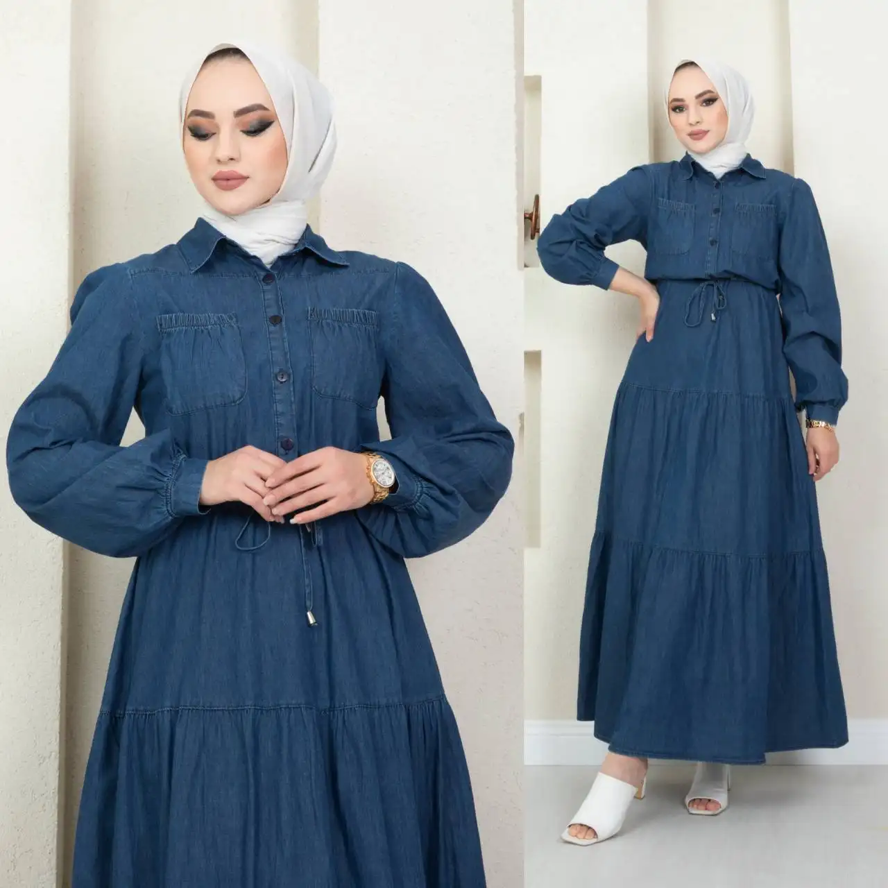 Mùa Mới Phụ Nữ Hồi Giáo Quần Áo Abaya Kaftan Áo Kimono Dubai Ả Rập Hồi Giáo Hồi Giáo Thời Trang Thổ Nhĩ Kỳ Chất Lượng Khiêm Tốn Dresses