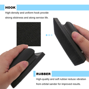 1 упаковка, новый прямоугольный ручной шлифовальный блок с крючком и петлей для наждачной бумаги средней твердости, Индивидуальная поддержка OEM - Product Image 2