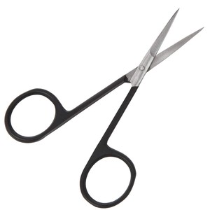 Outils de soins de beauté chirurgicaux ciseaux à cuticules pointus avec de grandes boucles pour les doigts ciseaux de manucure en acier inoxydable CE ISO - Product Image 1