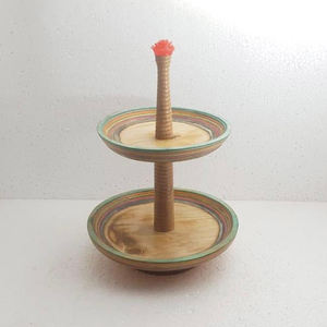 High Quality Custom Size 2 <b>Tier</b> Marble <b>Cake</b> Stand Natural Round Wedding Party <b>Cake</b> Display Tool - Product Image 4