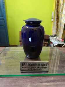 Urna de cremación de aluminio con diseño de bandera americana de Brassworld India, suministros funerarios de nuevo estilo - Product Image 5