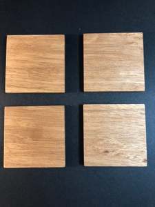 Wood and resin <b>table</b> <b>coasters</b> - Product Image 2