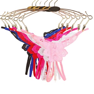 All'ingrosso a buon mercato da donna mutandine di pizzo satinato Sexy mezza Slip <span class=keywords><strong>perizoma</strong></span> con controllo della luce e decorazione del foro - Product Image 1