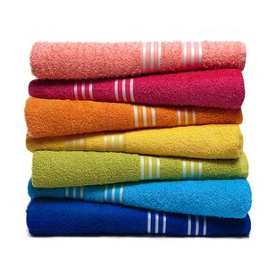 Serviette de bain en coton multicolore Serviette de bain au design luxueux pour une utilisation polyvalente Serviette de bain de haute qualité - Product Image 2