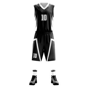 Maillot de basket-ball pour homme de haute qualité, respirant, grande taille, imprimé, vêtements d'équipe, 100% polyester, séchage rapide, antibactérien - Product Image 4