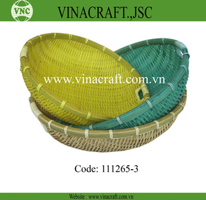 Cesta de almacenamiento de bambú barata, cesta de bambú tejida en Vietnam, cesta de almacenamiento de bambú tejida vietnamita - Product Image 6