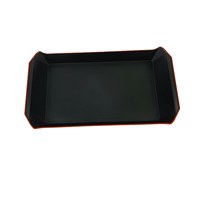 Vente Flash : Barquette Rectangulaire Sengoku-CHU en CPET et PP de Qualité Alimentaire pour Sushi et Salades, Procédé Blister, 385x215x50mm, Noire