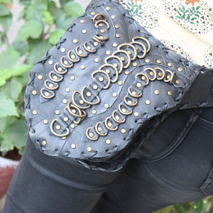 Ceinture de taille à pochette en cuir véritable, vintage, unisexe, décontractée, faite à la main, - Product Image 2