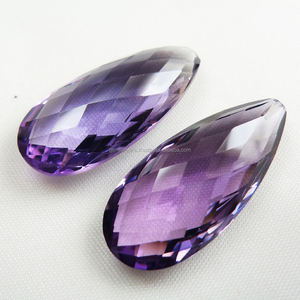 Exportación de grado 100% amatista púrpura natural forma redonda piedras preciosas curativas sueltas en corte facetado piedras de tamaño personalizado OEM - Product Image 4