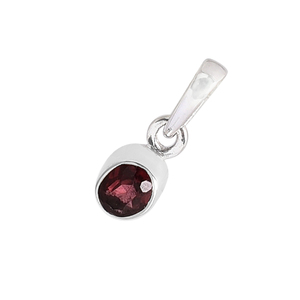 Granate Natural 925 Plata de ley de piedras preciosas al por mayor hecho a mano estilo real colgante joyería - Product Image 3