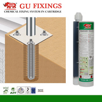 Adhésif chimique double composant gris en polyester 360 ml pour une fixation rapide, mastic de construction par Good Use
