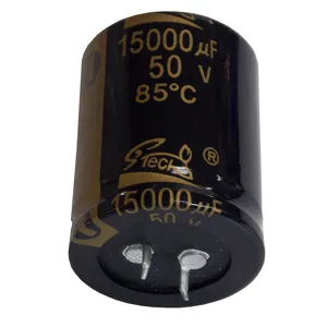 Taiwan Manufacturer of Aluminum Electrolytic Capacitor , 85 degrees C Snap-in 15000UF 50V