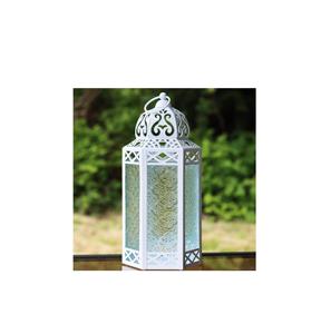 Linterna de cristal marroquí y de metal decorativa hecha a mano nueva de alta calidad para decoraciones de boda de Navidad de interior y exterior - Product Image 2