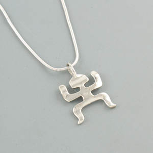 Impresionante collar con colgante de plata de ley 925, joyería hecha a mano - Product Image 3