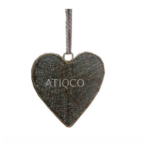 Cloche suspendue de Noël élégante Collection d'inspiration unique de fil métallique en fer créatif et de perles de verre Dernières décorations de Noël - Product Image 5