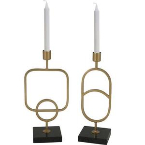 โลหะและฐานหินอ่อนสามชิ้นเชิงเทียนชุด - Product Image 6