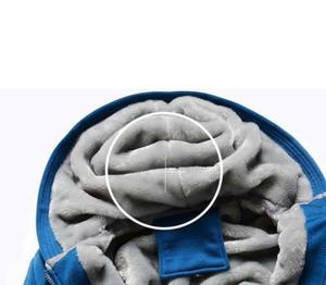 Mens Warm <b>Thick</b> Fur Coat <b>Fleece</b> Lined <b>Jacket</b> Hoodie Winter Zip Up Outerwear Tops - Product Image 2