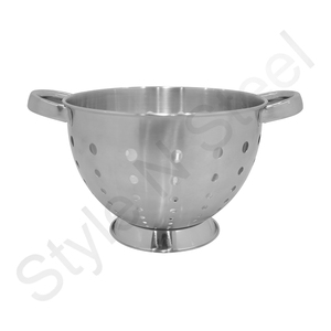 High Quality Classical Stainless Steel Salad <b>Colander</b> Self-Draining Solid Ring Base Kitchenware Perfect <b>Strainer</b> Kitchen Use - Product Image 1
