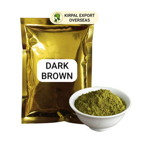 Indian <b>Natural</b> Dark Brown <b>Henna</b> Powder 100% Grey Hair Coverage Semi-Permanent OEM Private Label Powder Form - Product Image 4