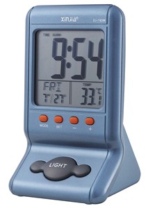 Reloj Despertador <span class=keywords><strong>Digital</strong></span> Multifuncional <span class=keywords><strong>LCD</strong></span> con Calendario Perpetuo y Función de Temperatura - Product Image 2