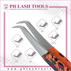 Pince à Extension de cils à pointe étroite, pince à Extension colorée pour cils, pince à épiler avec étiquette privée - Product Image 2