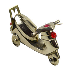 Vaisselle jouet en laiton, modèle de Scooter, Design métallique pour décoration de Table d'intérieur, de maison et de bureau, modèle de finition polie du salon - Product Image 1