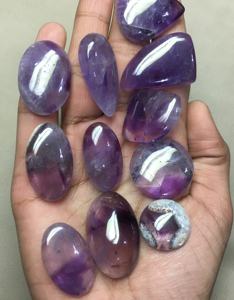 พลอยอเมทิสต์รูปดาวอัญมณีทรงหลังเบี้ยธรรมดาทรงหลวมสำหรับเครื่องประดับแหวนและจี้ราคาดีที่สุดต่อกรัม - Product Image 1