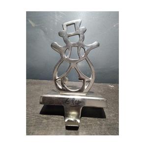 Star Shaped Brass Stocking Holder Christmas Decoration <b>Gold</b> Colorful <b>Fabric</b> Santa Clause Electric Metal Hanger Stocking Holder - Product Image 3