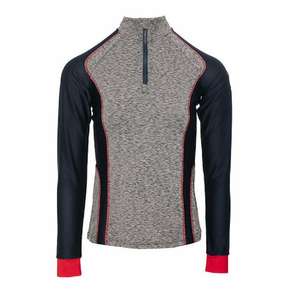 Capa Base caballo manga larga Zip 4 manera elástico ropa ecuestre rider shirt ropa deportiva - Product Image 1