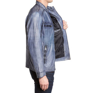 Custom Genuine <b>Leather</b> <b>Jacket</b> Men <b>Real</b> Lambskin Cowhide Biker Motorcycle <b>Leather</b> <b>Jackets</b> Wholesale - Product Image 4