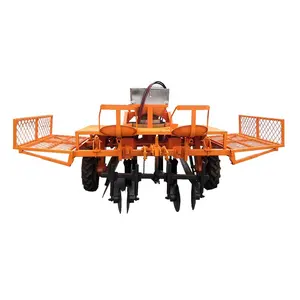 Flat Type and Ridger Type Cassava Planter in Same Machine Economical Cassava Planting Equipment 2 Rows Cassava Planter