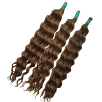 Paquetes de cabello indonesio al por mayor, ondas profundas, cabello humano Remy 100%