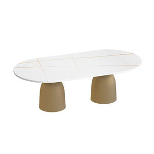 Fournisseur personnalisé de tables basses en cuir et fer au design moderne - Product Image 3