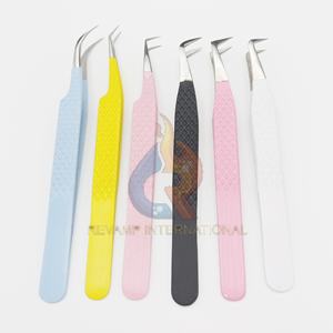 Pince à épiler mince à 90 degrés de couleur pastel pour méga volume et cils russes pince à cils pour extensions de cils - Product Image 5