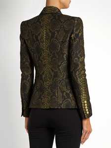 Chaqueta con estampado de piel de oveja auténtica y cierre de cremallera para motociclista, Unisex, de piel de serpiente, disponible en todos los colores, hecha en Pakistán - Product Image 4