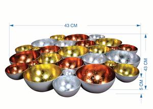 ที่ใส่เทียนทีไลท์รูปชามเหล็กทำด้วยมือรูปทรงโลหะ1สีพิมพ์ดิจิตอล200ชิ้นเทียนอื่นๆ - Product Image 6